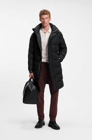 BOSS Between-Seasons Coat in Black: front