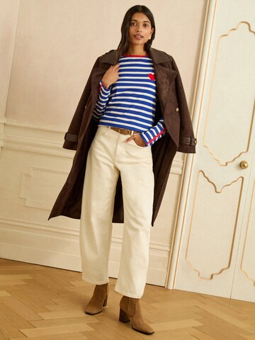 T-shirt love & roses en bleu