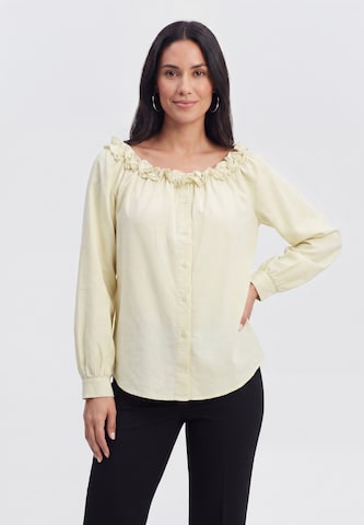 usha BLACK LABEL - Blusa em amarelo: frente
