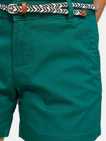 Orsay Regularen Chino hlače | zelena barva