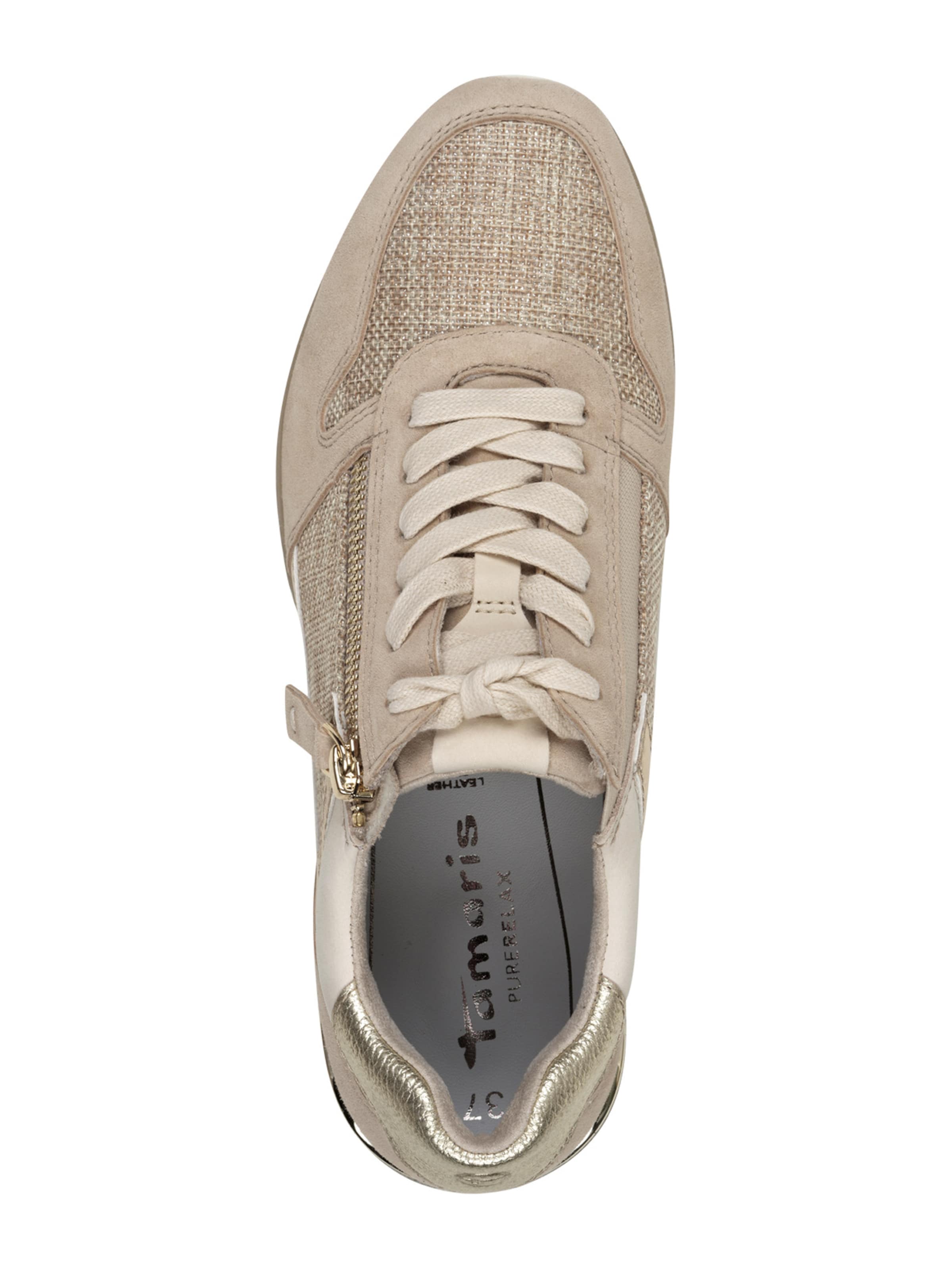 Tamaris - Zapatillas deportivas bajas en beige: arriba