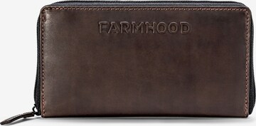 Farmhood Wallet in Brown: front