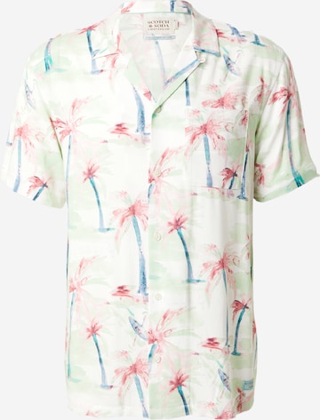 Coupe regular Chemise SCOTCH & SODA en vert : devant