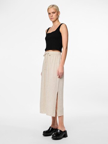 PIECES Skirt 'PIA' in Beige