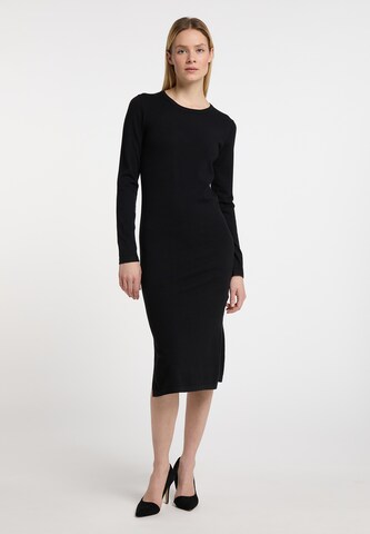 DreiMaster Klassik Stickad klänning 'Wais' i svart