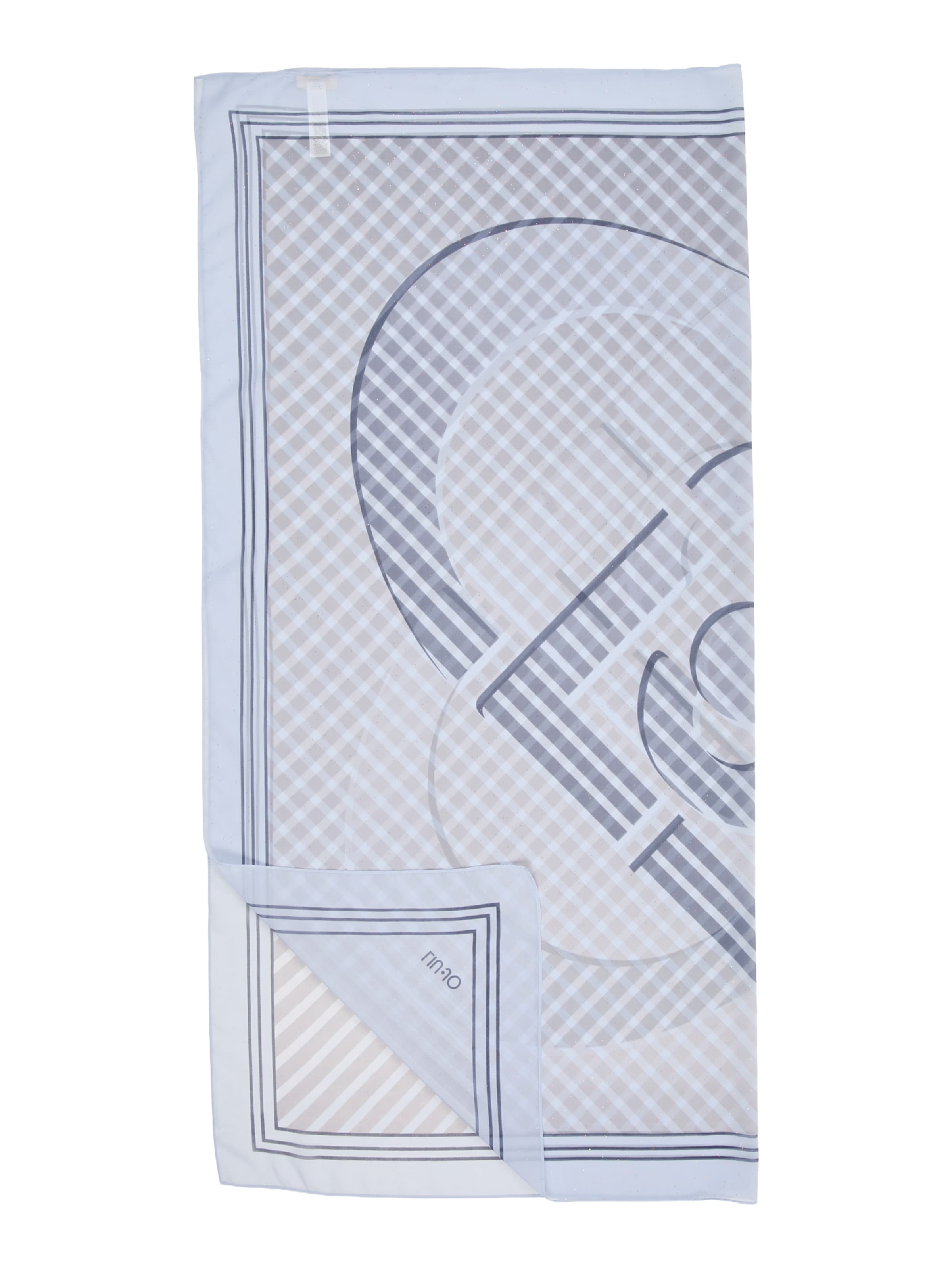 Liu Jo Φουλάρι 'ECS' σε μπλε: μπροστά