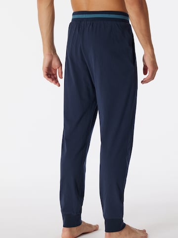 SCHIESSER Regular Pyjamahose ' Mix & Relax ' in Blau