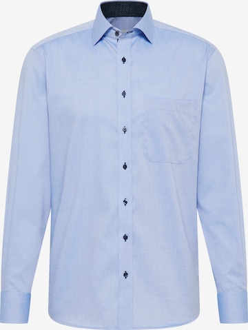 Coupe regular Chemise ETERNA en bleu : devant