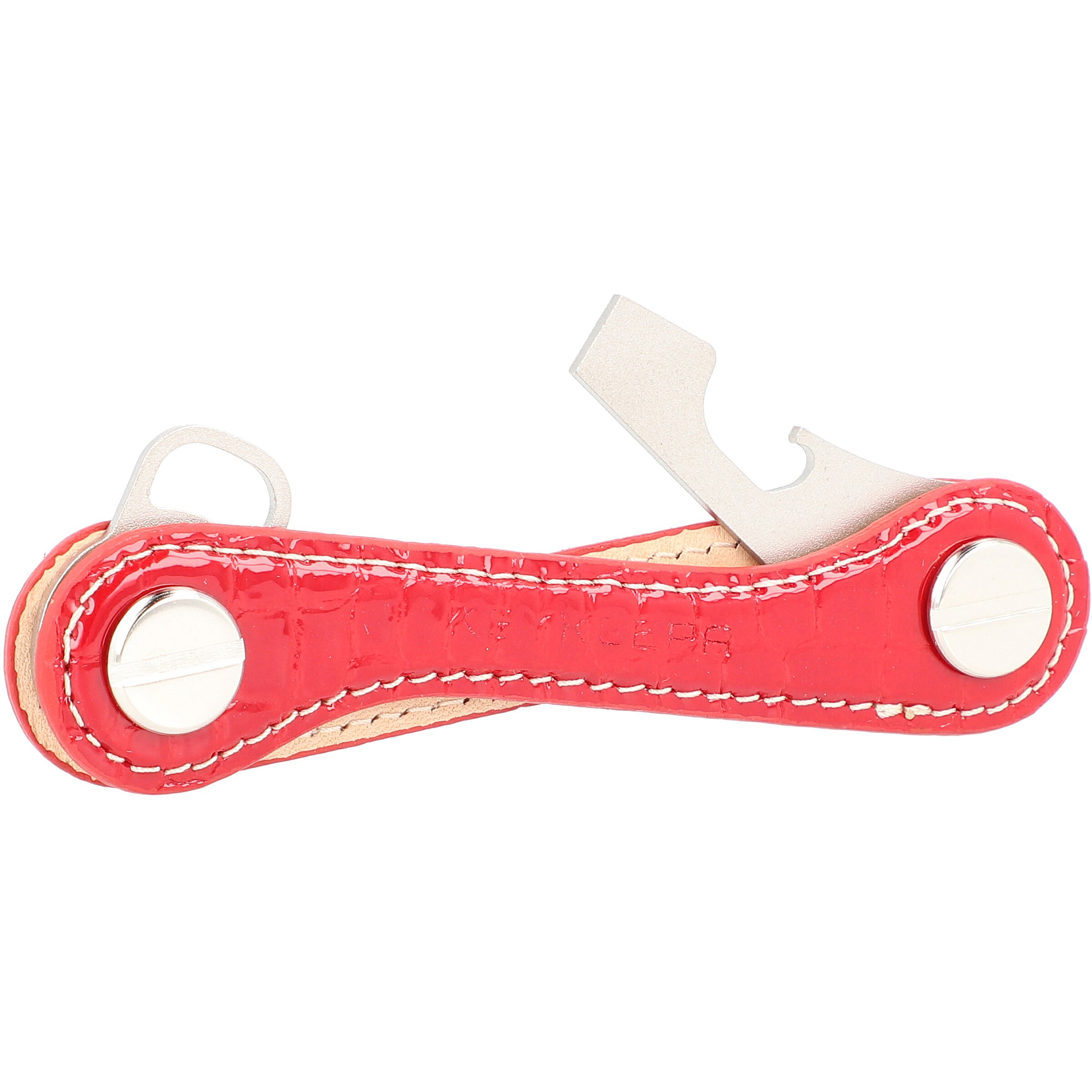 Keykeepa Key ring 'Leather ' in Red