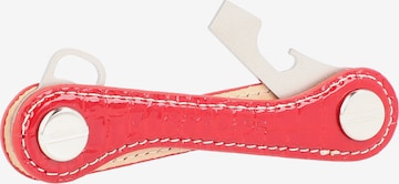 Portachiavi 'Leather ' di Keykeepa in rosso