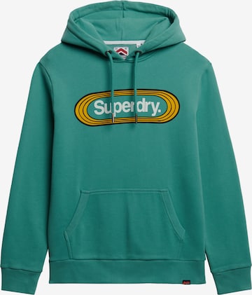 Sweat-shirt 'Vintage Trade Tab' Superdry en vert : devant
