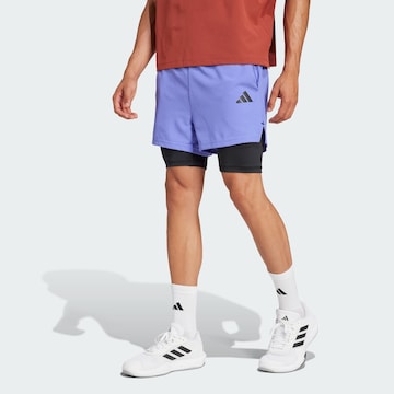 ADIDAS PERFORMANCE Slimfit Παντελόνι φόρμας 'Gym+' σε μπλε: μπροστά