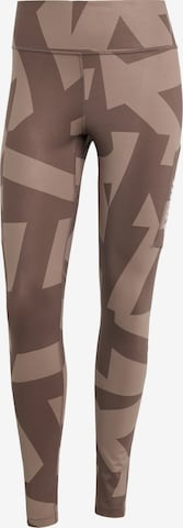 ADIDAS TERREX Workout Pants in Brown: front