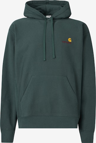 Sweat-shirt 'American Script' Carhartt WIP en vert : devant