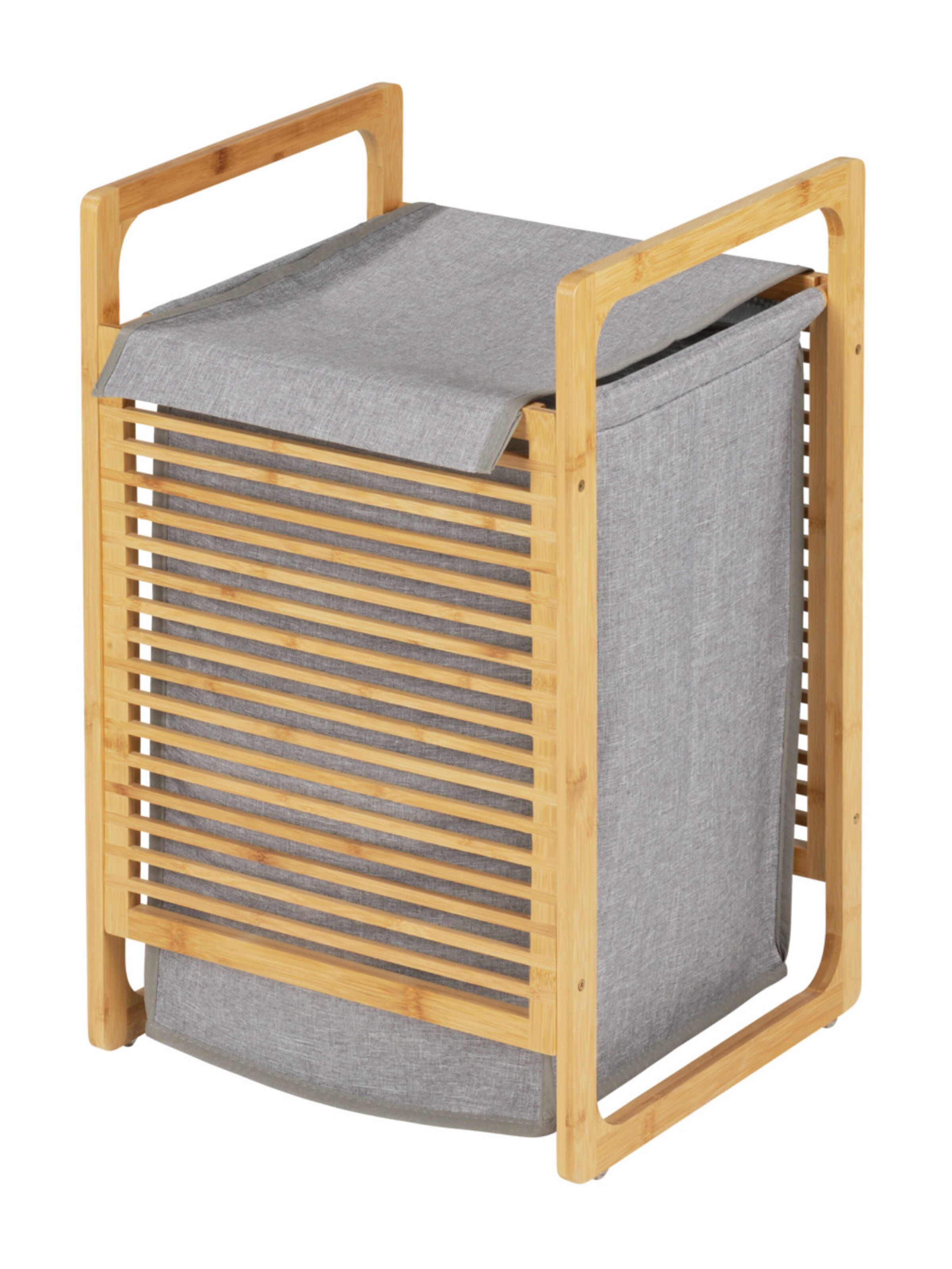 Wenko Wäschebehälter 'Bahari' in Braun: Vorderseite