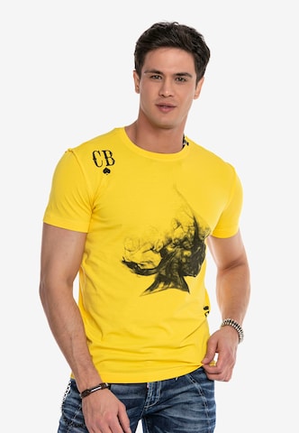 CIPO & BAXX Shirt in Yellow: front