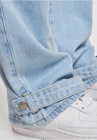 DEF Loosefit Cargojeans i blå