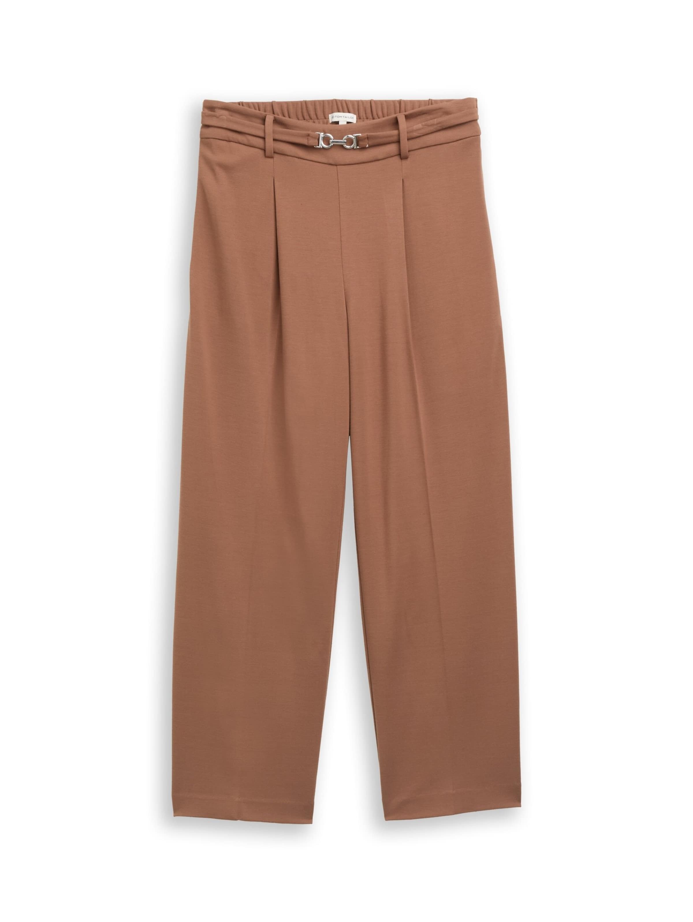 TOM TAILOR Pleat-front trousers in 44/28 in Camel, Item view
