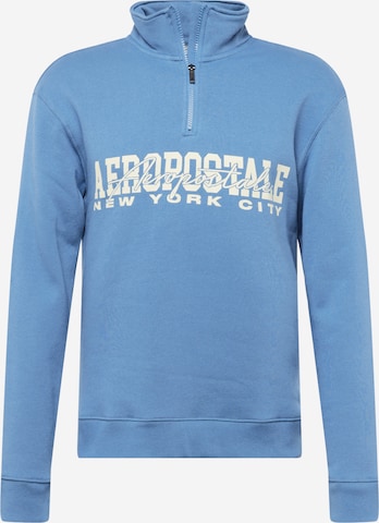 mėlyna AÉROPOSTALE Megztinis be užsegimo 'NEW YORK CITY': priekis