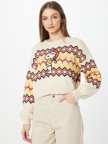 Pull-over 'SNOOPY CHRISTMAS' Cotton On en blanc : devant