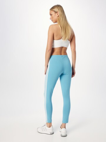 ADIDAS SPORTSWEAR Skinny Sportbroek 'Essentials 3-Stripes High-Waisted ' in Blauw