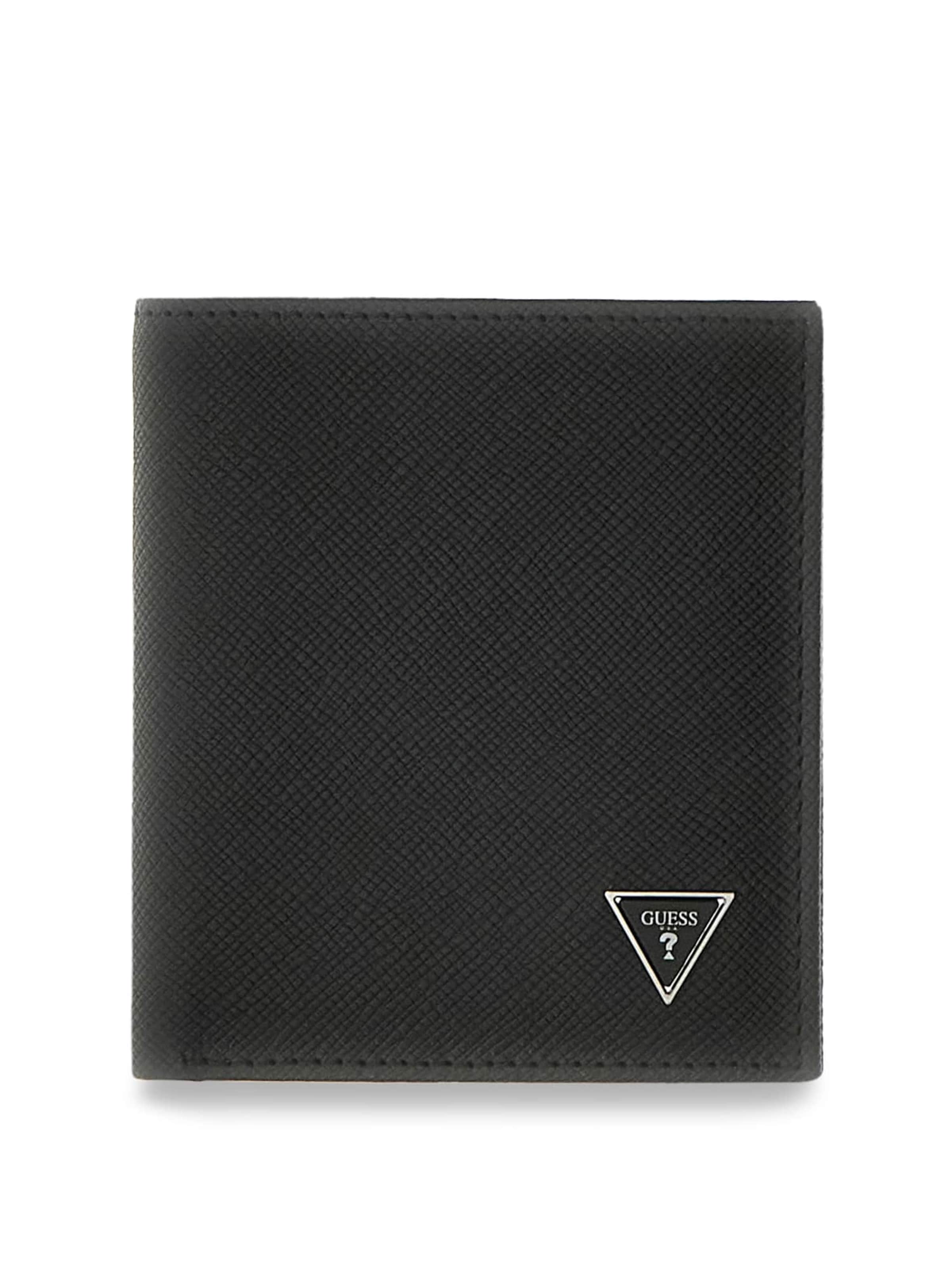 GUESS Wallet in Black: front