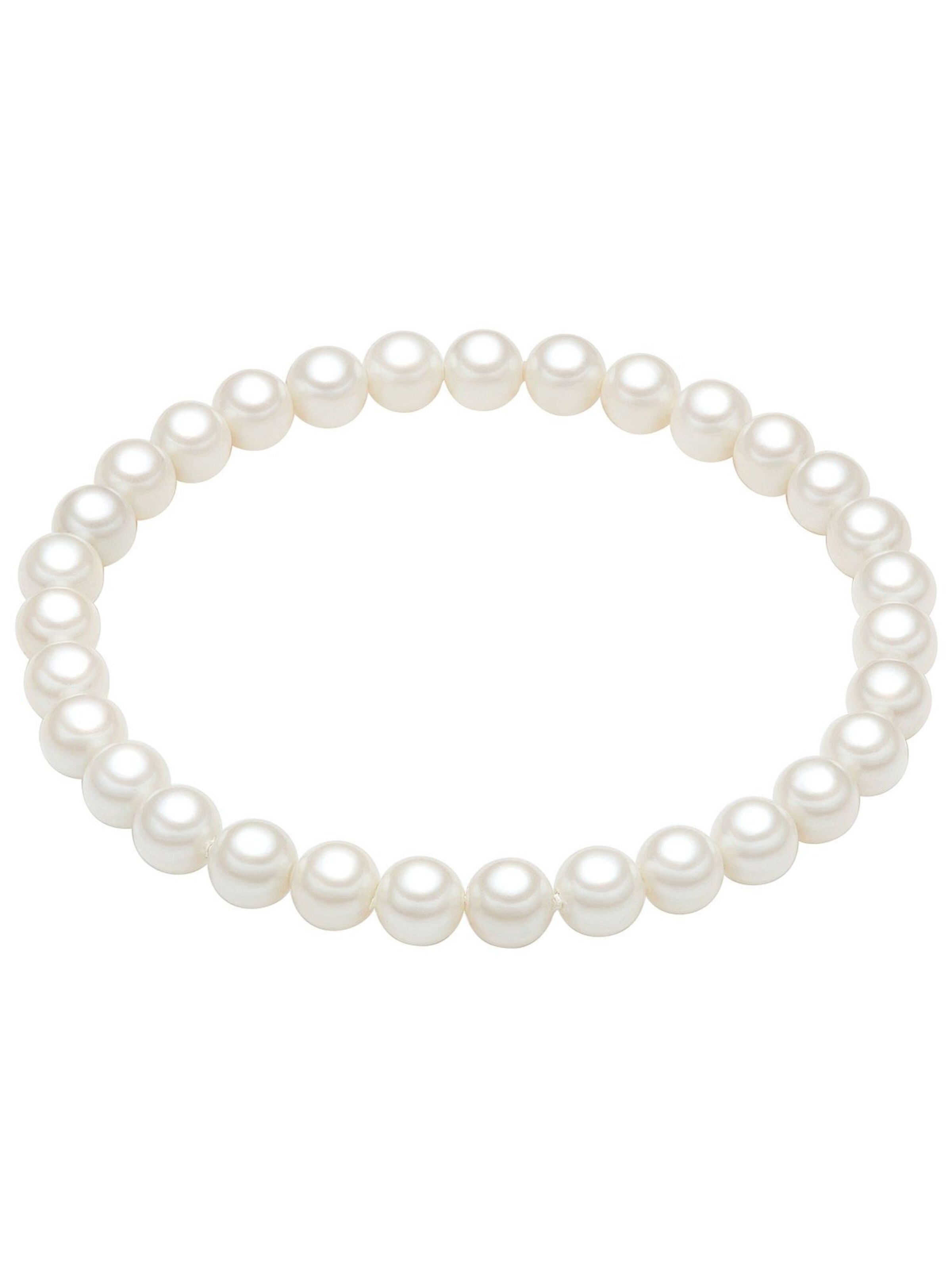 Braccialetto di Lulu & Jane in bianco: frontale