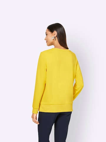 Sweat-shirt heine en jaune