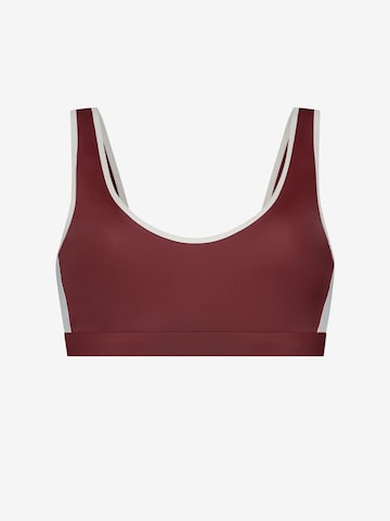 WALLIEN Sportbikinitop in Rot: Vorderseite