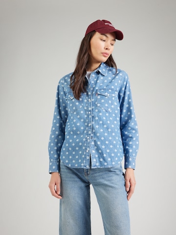 LEVI'S ® Blouse 'ESSENTIAL' in Blauw: voorkant