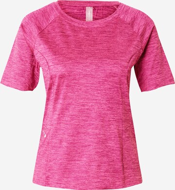 T-shirt fonctionnel 'JOAN' ONLY PLAY en rose : devant