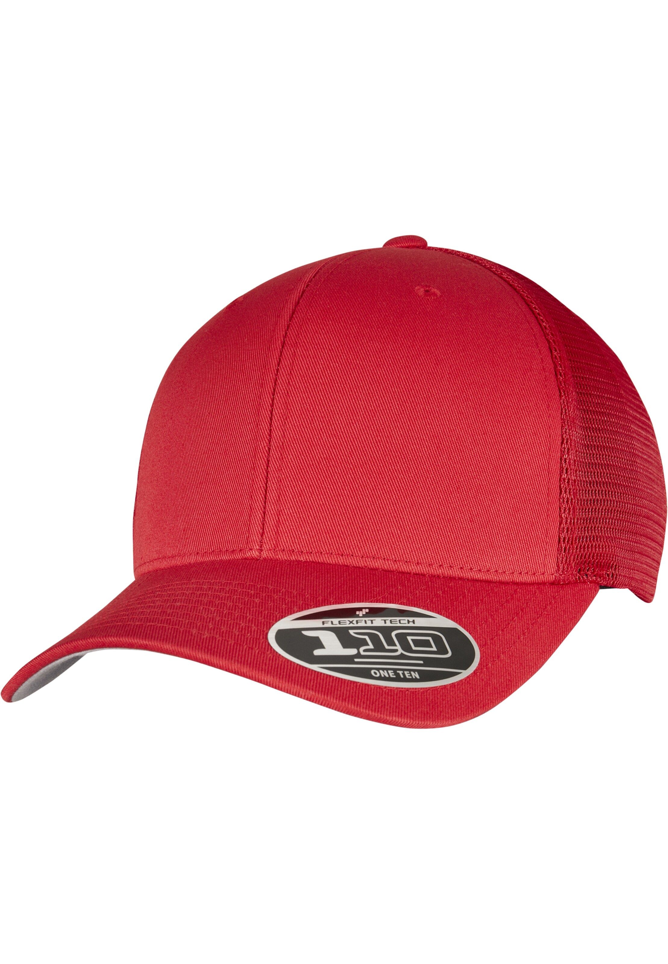 Cappello da baseball di Flexfit in rosso: frontale