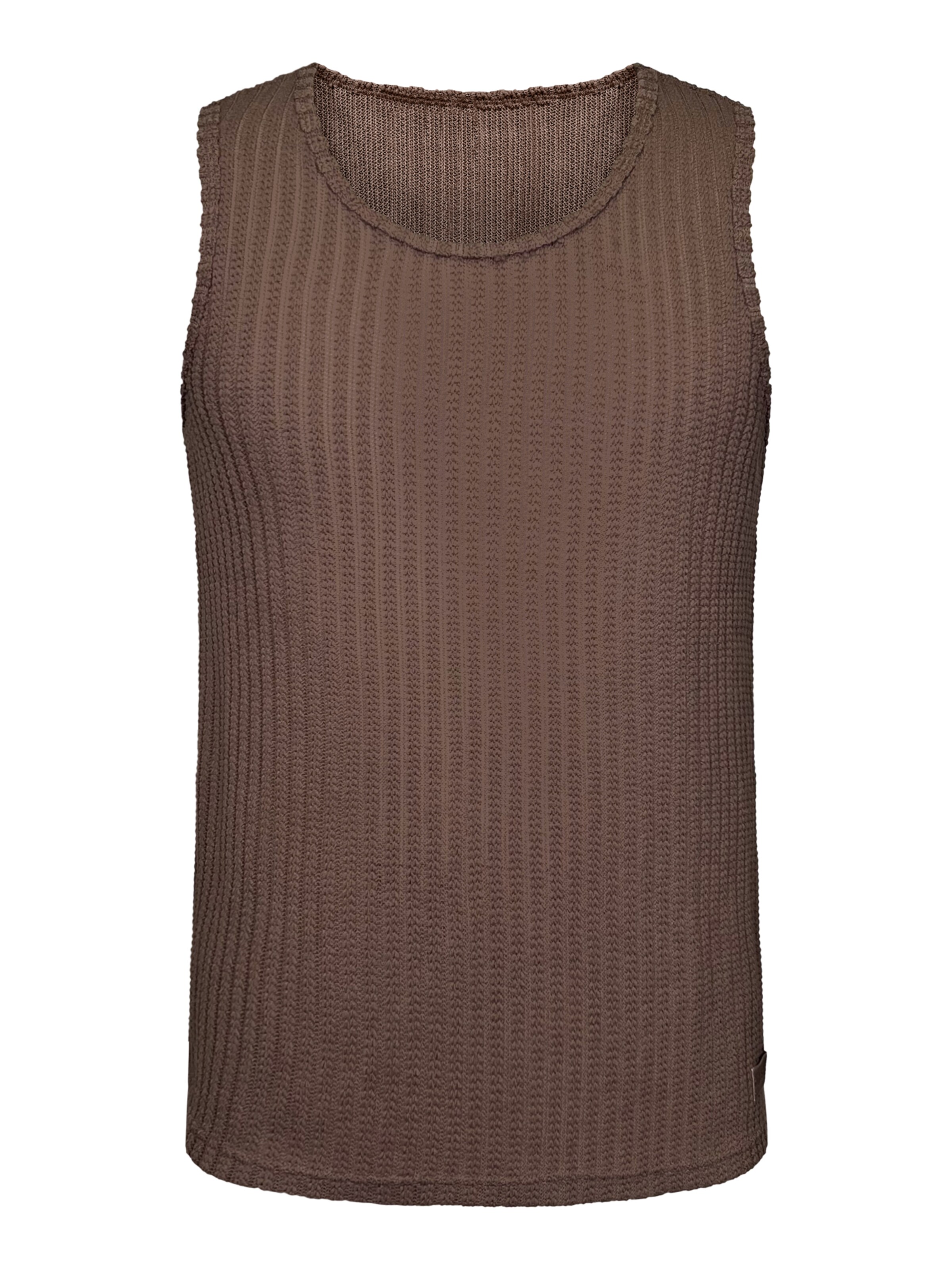 Maglietta di SikSilk in marrone: frontale