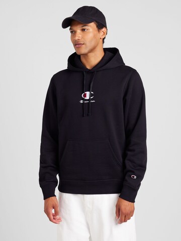 Champion Authentic Athletic Apparel Sweatshirt in Schwarz: Vorderseite