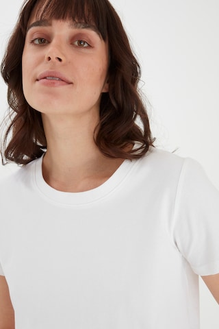 T-shirt Fransa en blanc