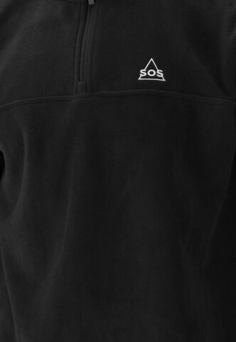 SOS Sportpullover 'Laax' in Schwarz