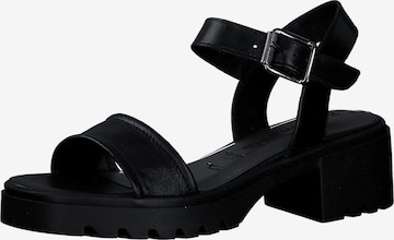 Sandale de la TAMARIS pe negru: față