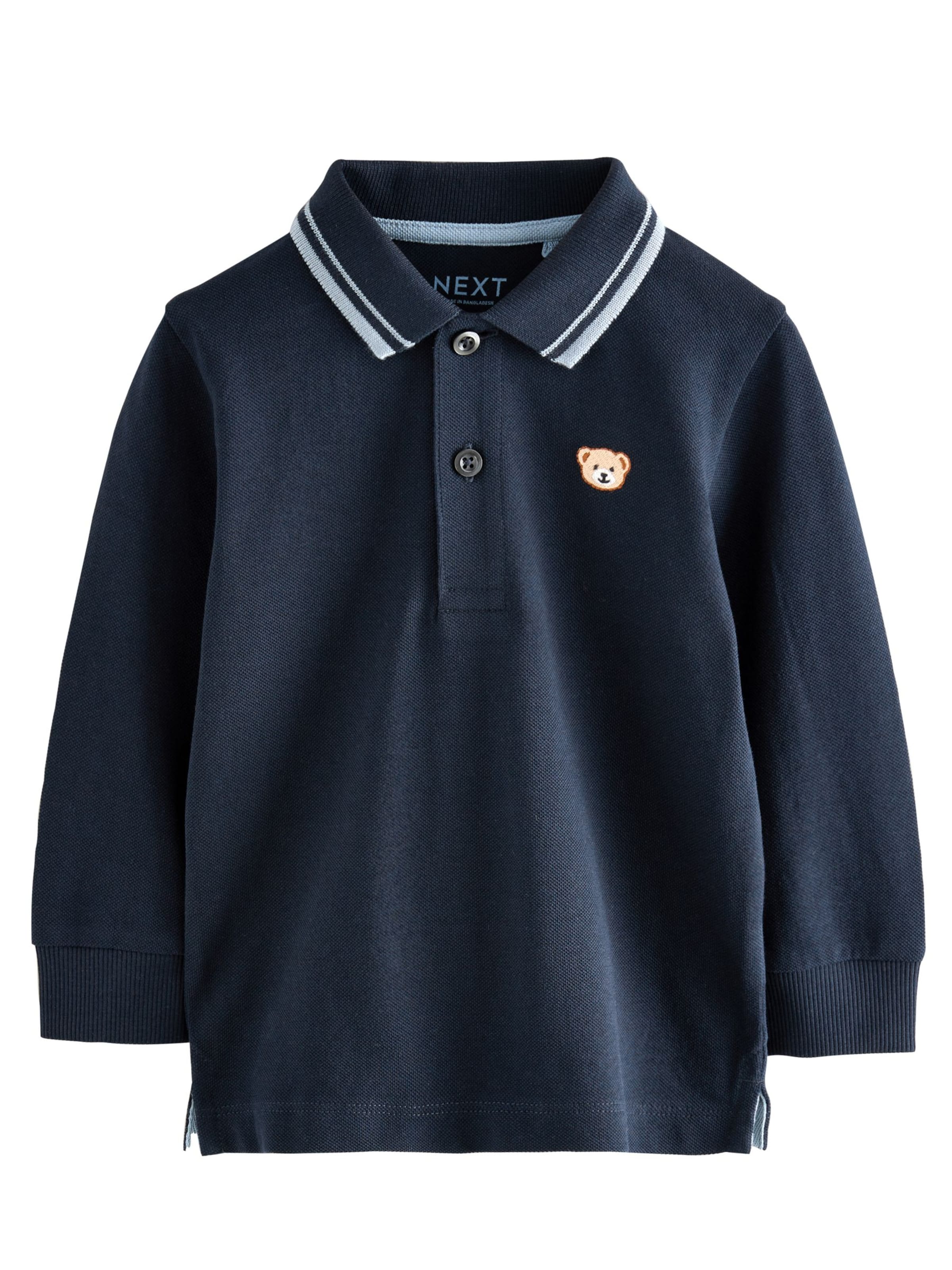 Next T-shirt i blå: framsida