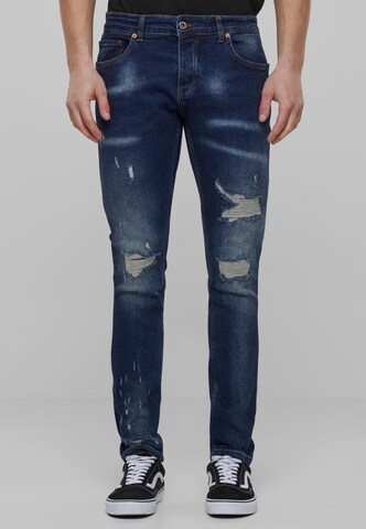 2Y Premium Skinny Jeans in Blau: predná strana