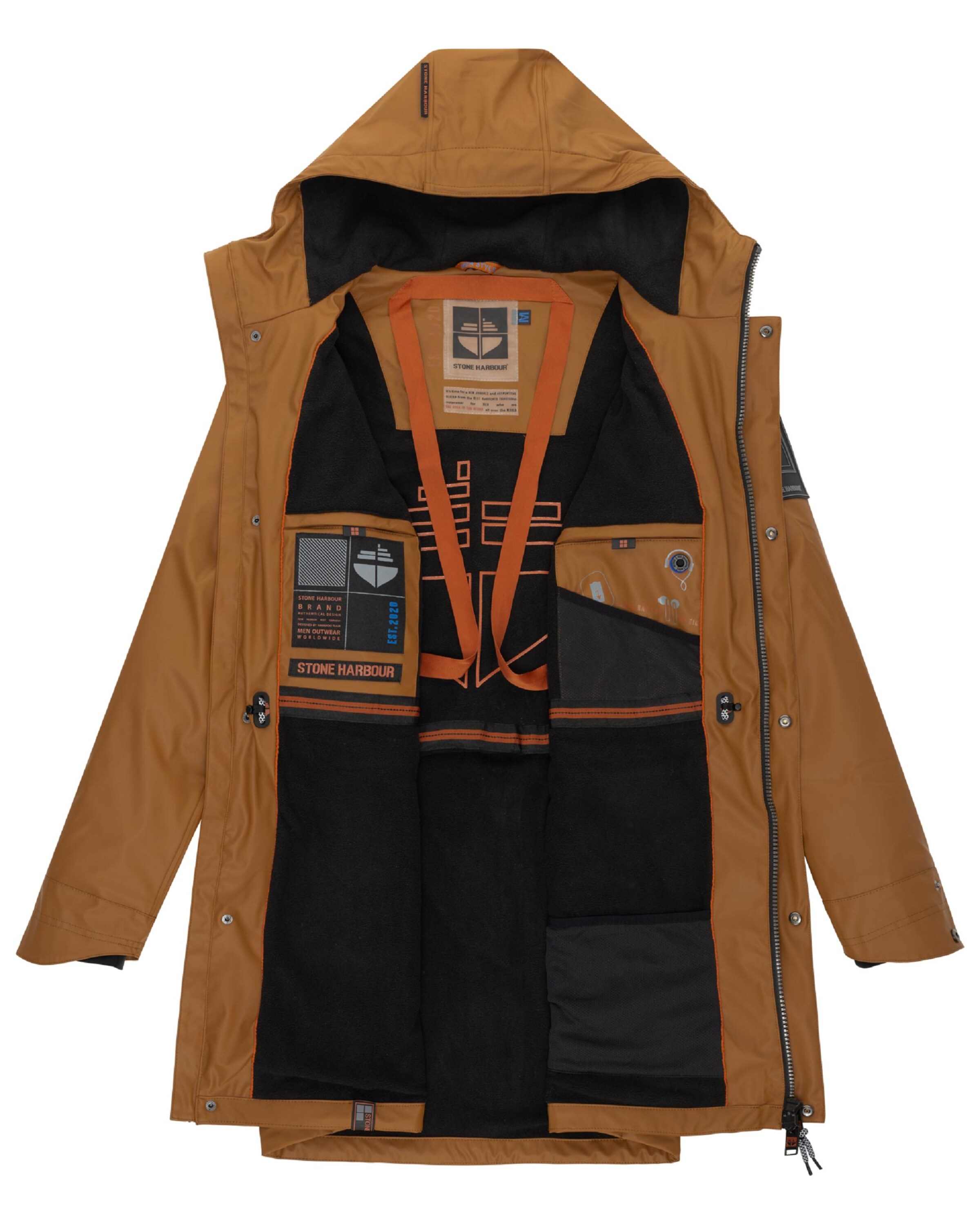 ruda STONE HARBOUR Demisezoninis paltas 'Verdaan'