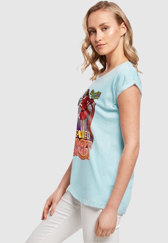 ABSOLUTE CULT Shirt 'Willy Wonka And The Chocolate Factory - Spoiled Brat' in Blauw