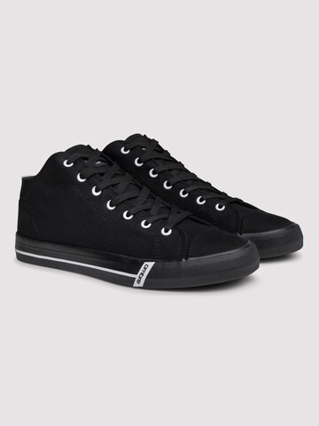 Ombre Sneakers hoog in Zwart