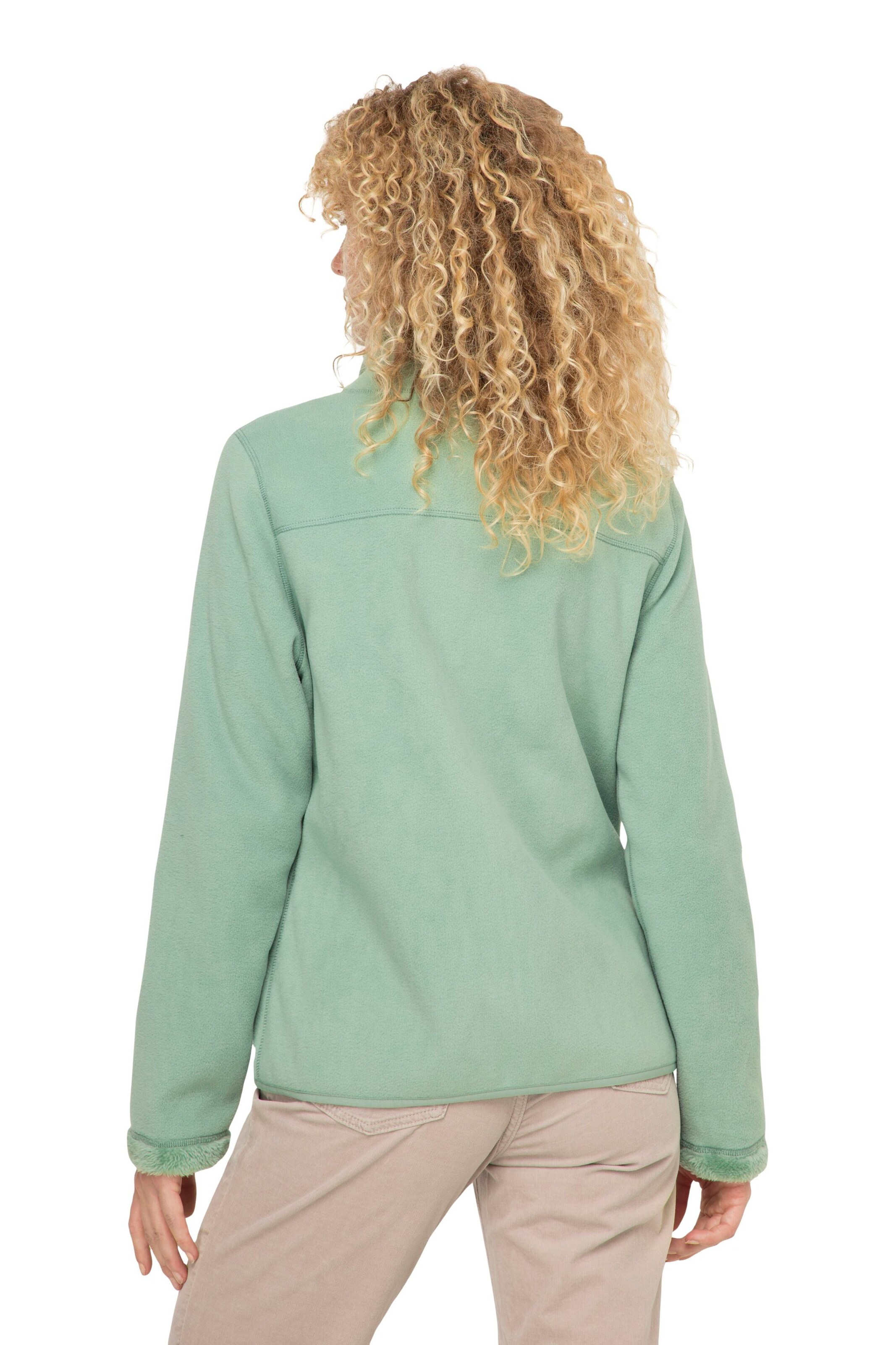 LAURASØN Fleece jas in Groen