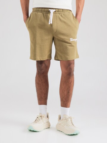 JACK & JONES Regular Trousers 'JPSTGORDON' in Green: front