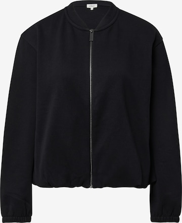 Veste de survêtement s.Oliver en noir : devant
