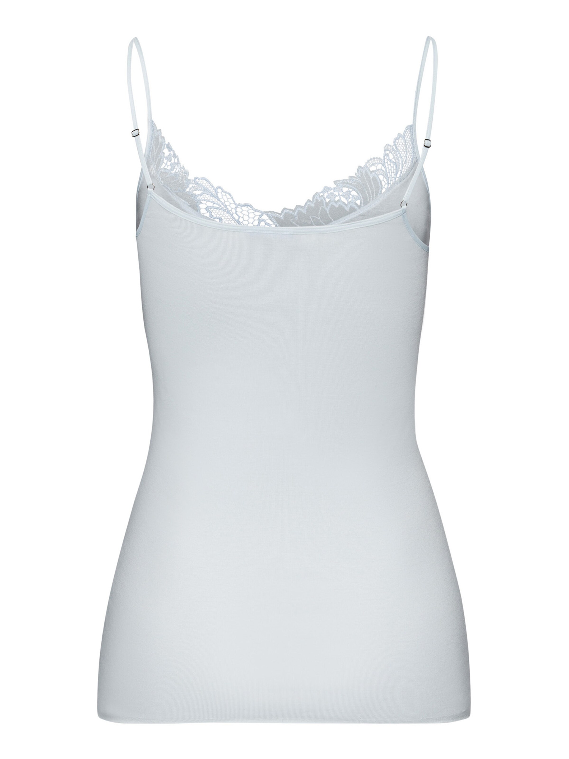 Hanro - Top ' Anne ' em azul