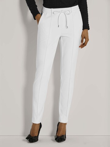 Coupe slim Pantalon MADELEINE en blanc