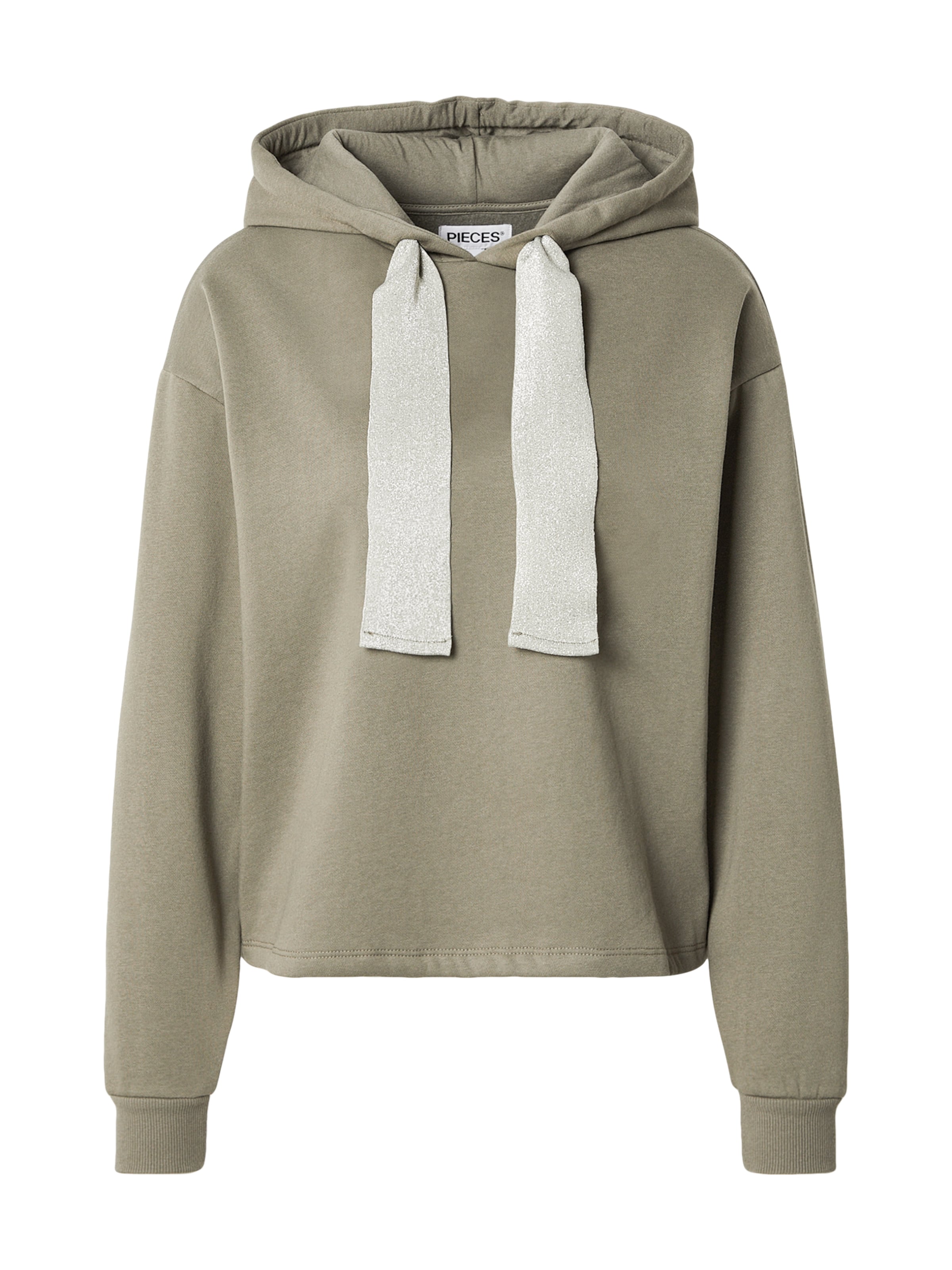 PIECES Sweatshirt 'PCCHILLI' in Green: front