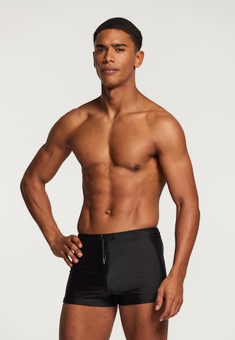 Shiwi Bathing trunks 'Solid' in Black: front