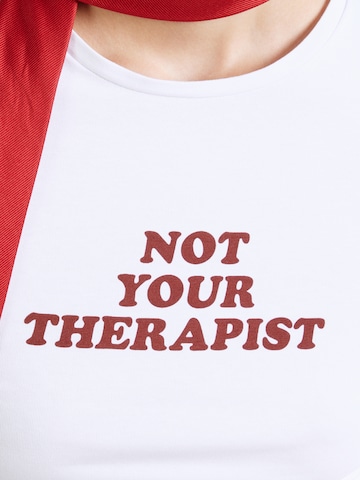 Tricou 'NMMOLLY' de la Noisy may pe alb